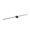 Applique murale Mizar noire, L 90 cm