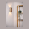 Applique murale Ovalis 2 lumières dorée mat