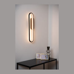 Applique murale Thelma noire, H 60 cm