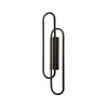 Applique murale Thelma noire, H 75 cm