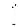 Lampadaire Clubs 2 lumières noir
