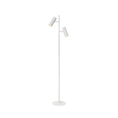 Lampadaire Clubs 2 lumières blanc