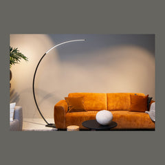 Lampadaire Curve noir