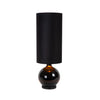 Lampadaire Esterad noir, verre