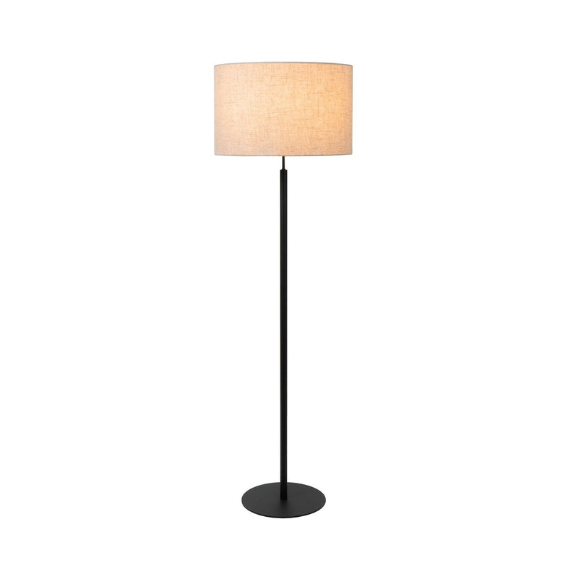 Lampadaire Maya beige et noir, coton
