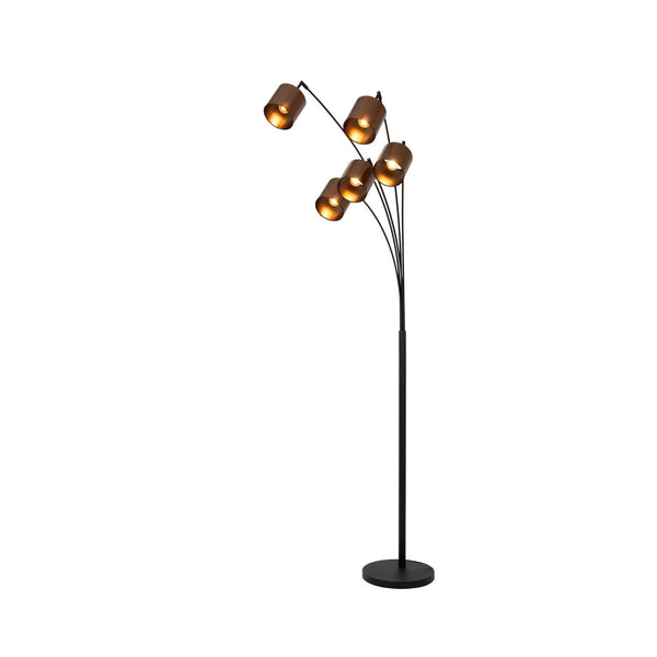 Lampadaire Rankos 5 lumières noir