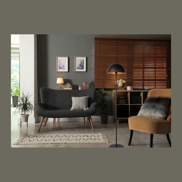 Lampadaire Siemon noir