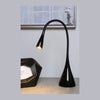 Lampe de bureau Zozy noire, H 70 cm
