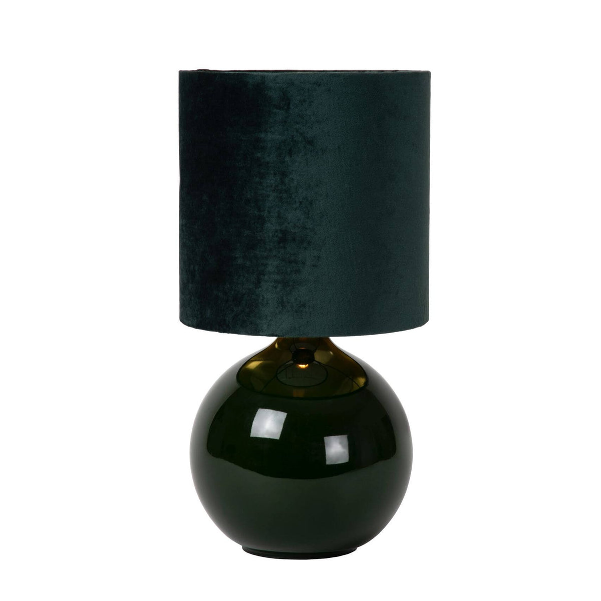 Lampe à poser Esterad verte, coton