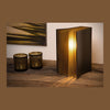 Lampe à poser Extravaganza Livret noire et dorée