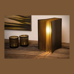 Lampe à poser Extravaganza Livret noire et dorée