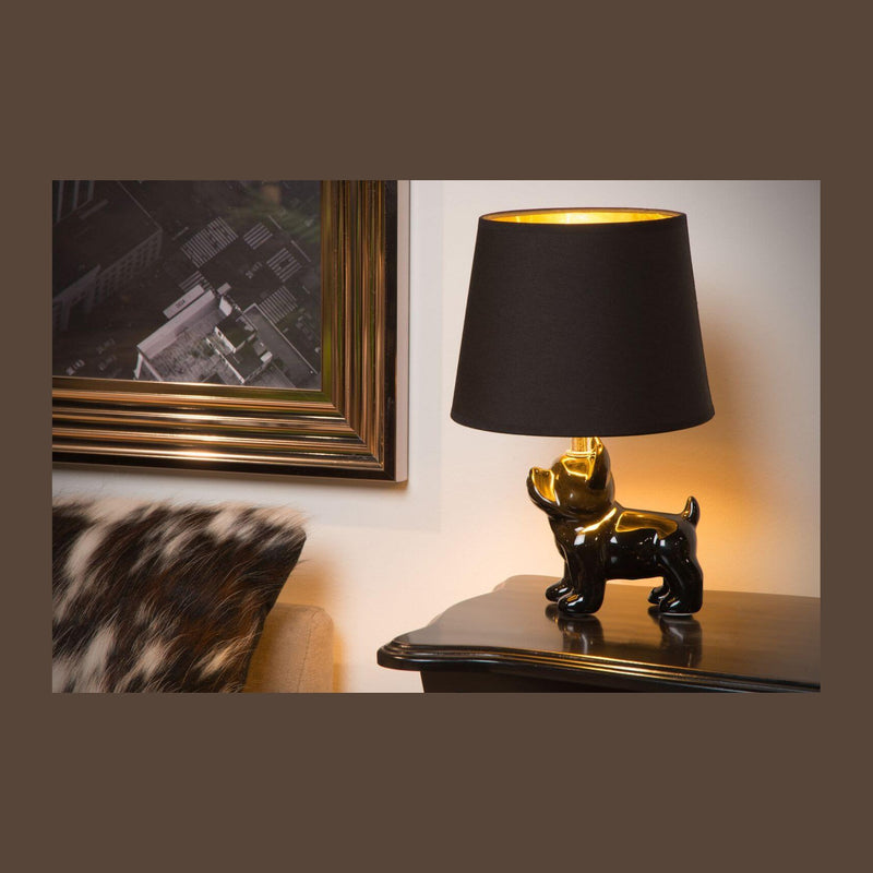Lampe à poser Extravaganza SIR Winston noire, lin