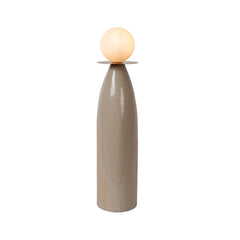 Lampe à poser Figaro grise, verre, H 53,5 cm
