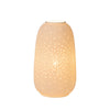 Lampe à poser Flores blanche, porcelaine, H 24,1 cm