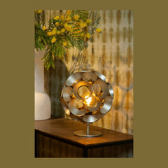 Lampe à poser Hannelore dorée mat et noire