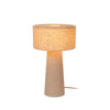 Lampe à poser Leeroy taupe, lin, H 50 cm