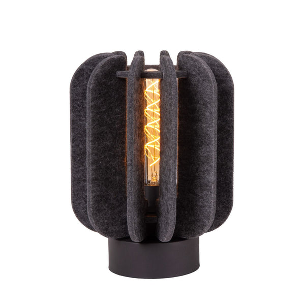 Lampe à poser Rafal grise et noire