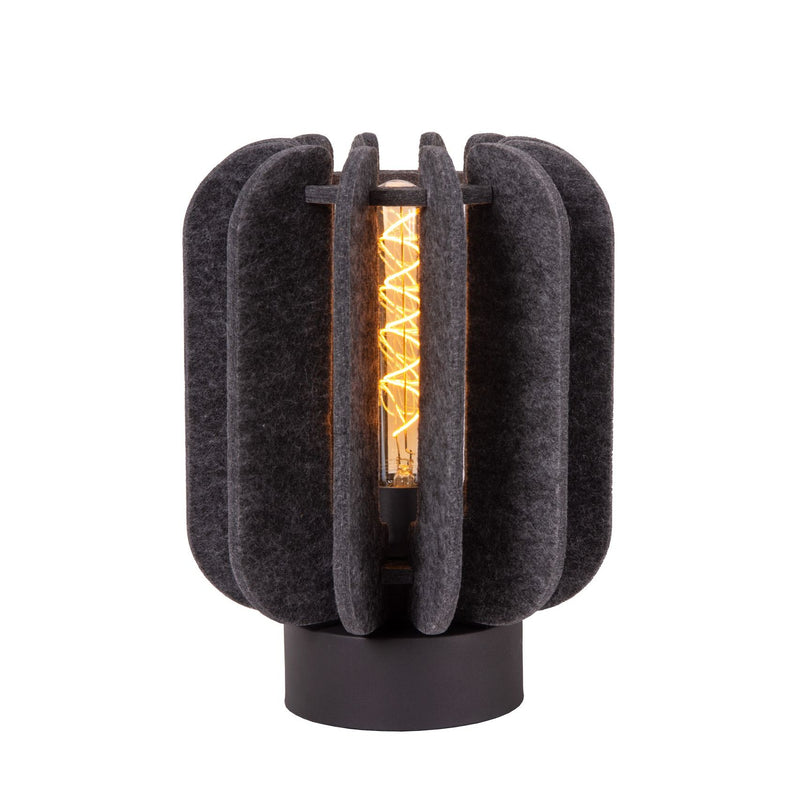 Lampe à poser Rafal grise et noire