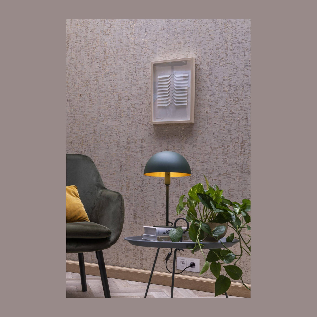 Lampe à poser Siemon verte