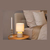 Lampe à poser Woolly beige et noire, coton