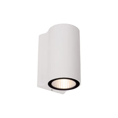 Applique extérieure Akra blanche, H 10 cm