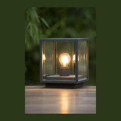 Borne extérieure Claire anthracite, verre