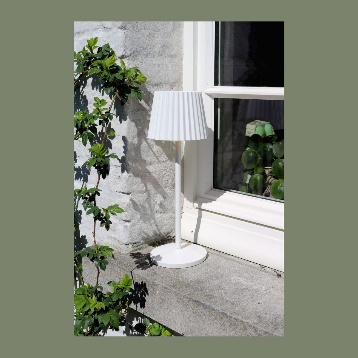 Lampe extérieure Justine blanche