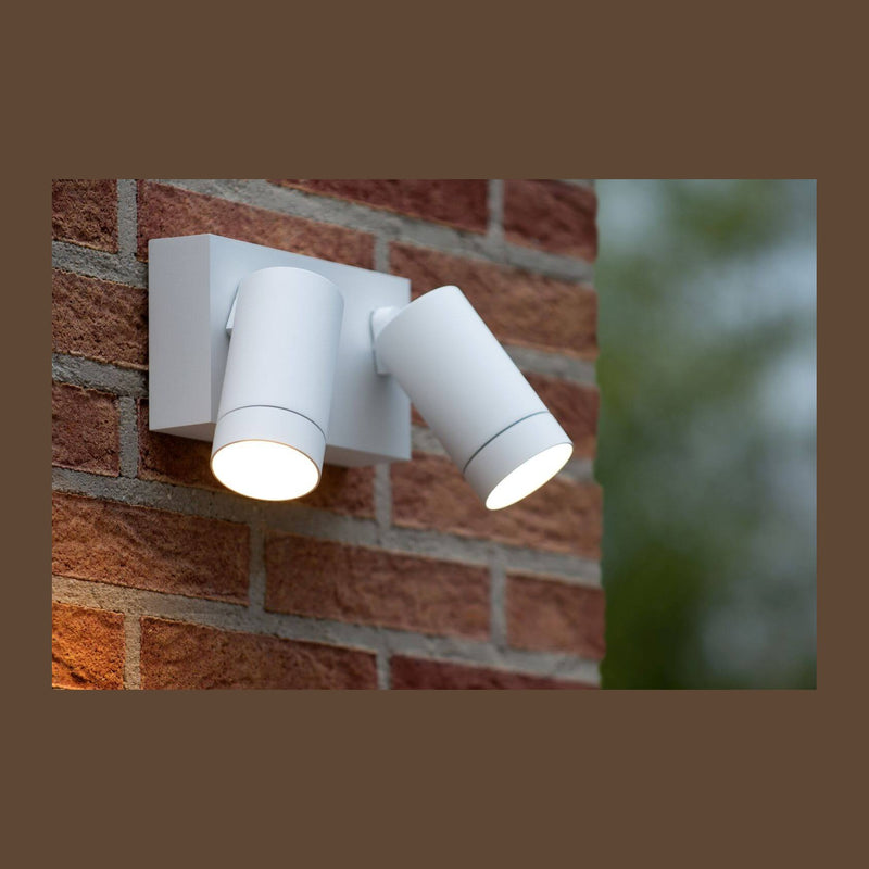 Applique extérieure Taylor 2 lumières blanche