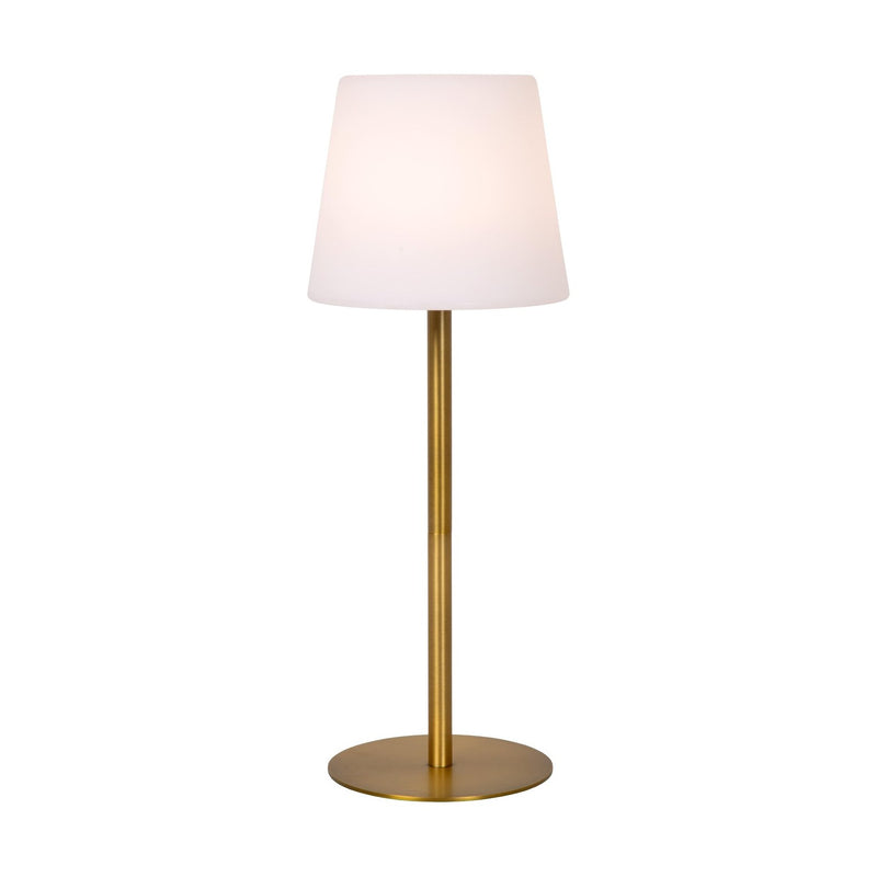 Lampe extérieure Tyon dorée mat et opale (13816/02/02)