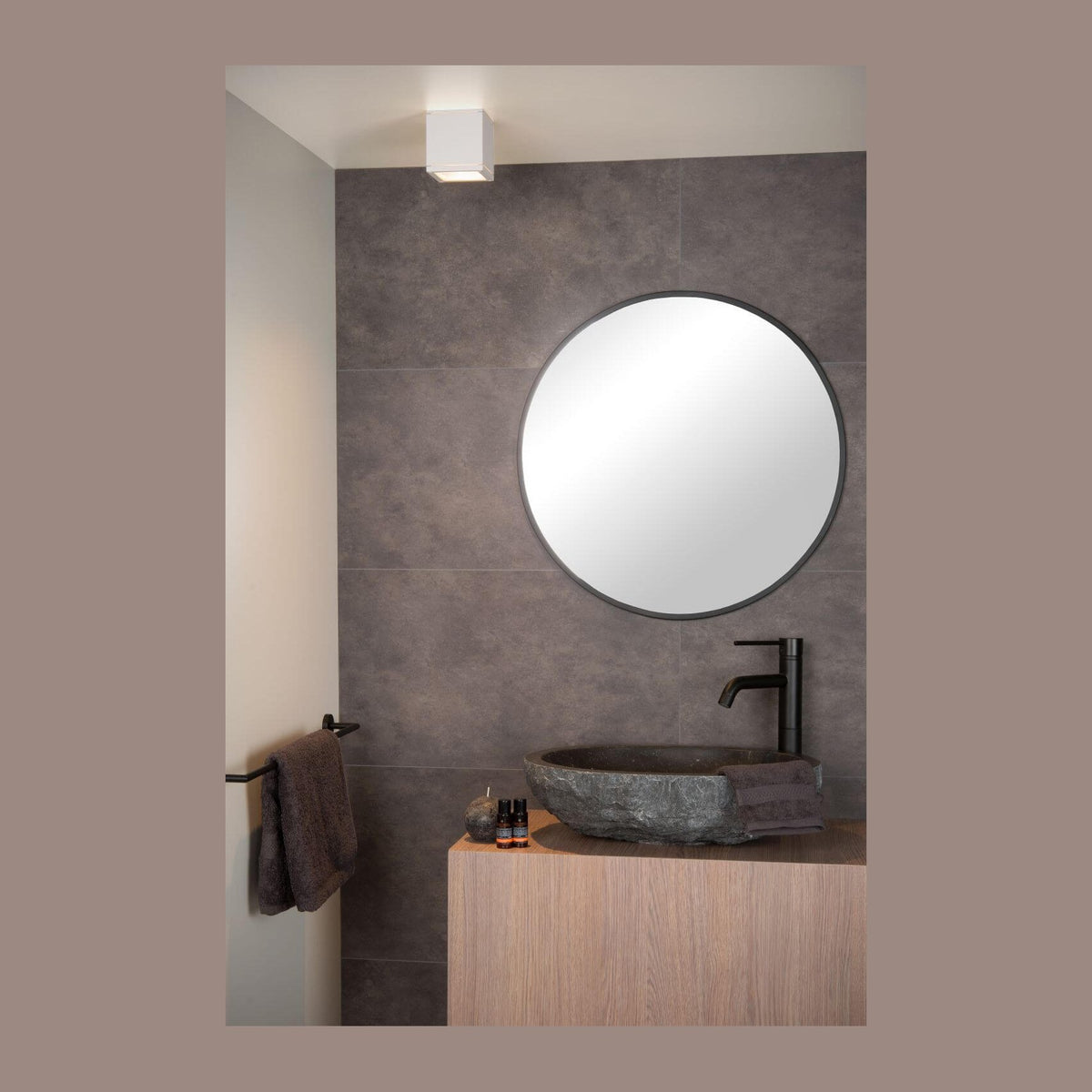 Plafonnier Aven blanc, H 9,6 cm