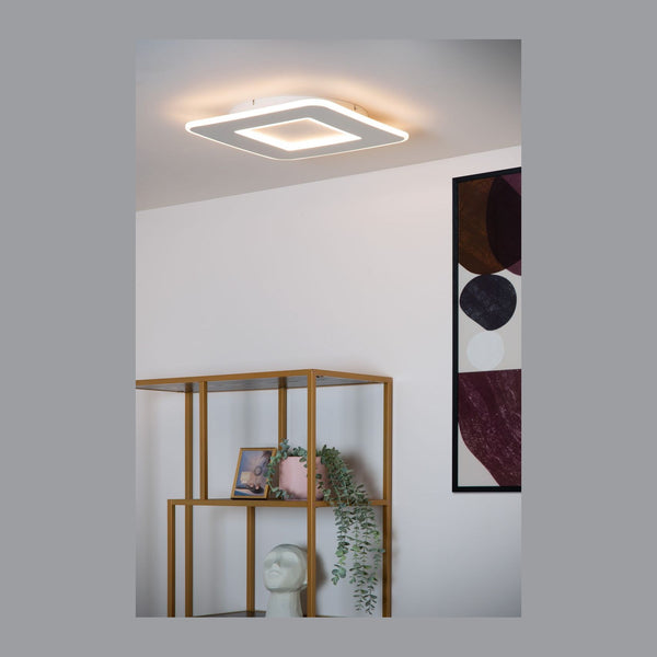 Plafonnier Axelle blanc, L 39,4 cm