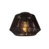 Plafonnier Jessica noir, coton