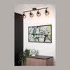 Plafonnier Maren 4 lumières noir