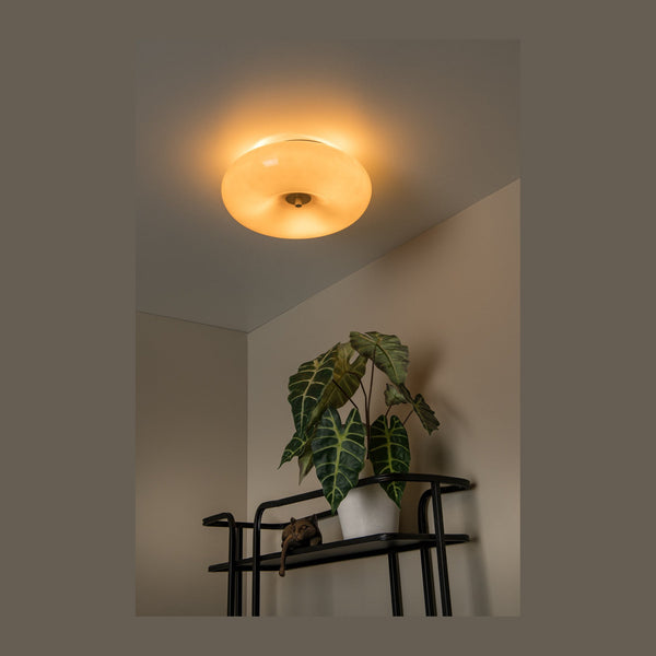 Plafonnier Sentino 3 lumières taupe, verre