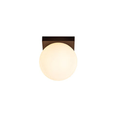 Plafonnier Tassa noir, verre