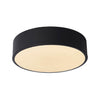 Plafonnier Unar noir et opale, Ø 20 cm
