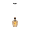 Suspension Ilona ambrée et noire, verre (45408/22/62)
