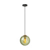 Suspension Monsaraz verte et noire, verre