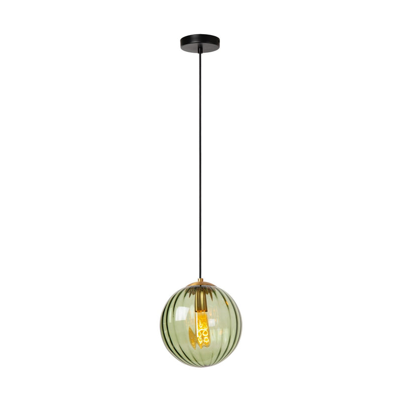 Suspension Monsaraz verte et noire, verre