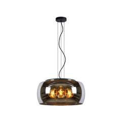 Suspension Olivia 3 lumières fumée et grise, verre (45401/50/65)