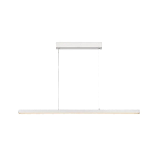 Suspension Sigma blanche, L 120 cm