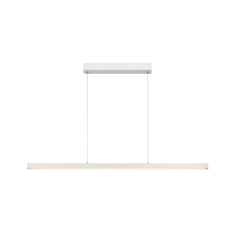 Suspension Sigma blanche, L 120 cm