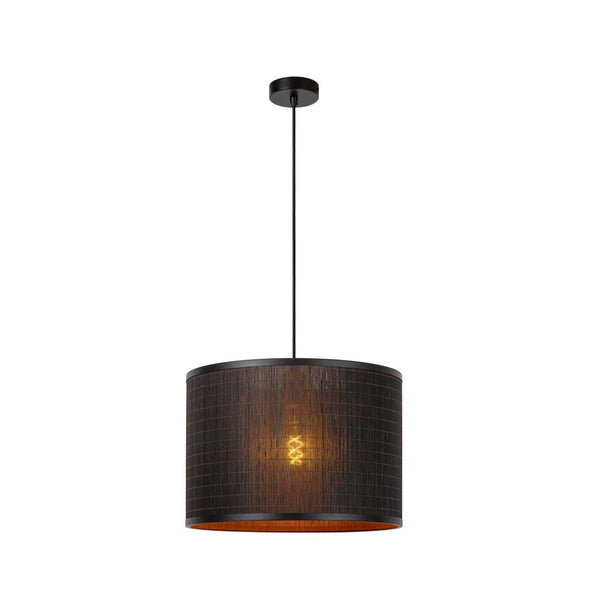 Suspension Tagalog noire et bois clair