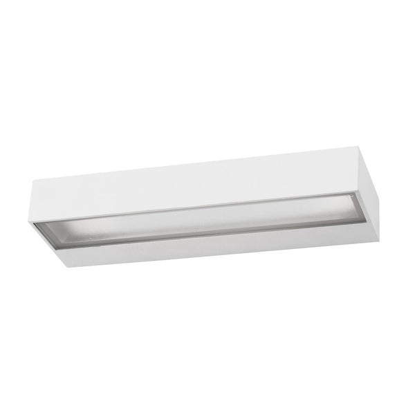 Applique extérieure Fungo blanche, verre
