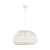 Suspension Melody crème, rotin
