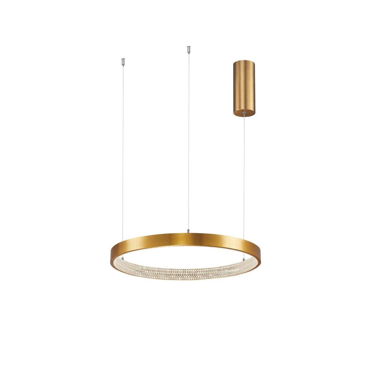 Suspension Preston dorée, H 120 cm (9285401)