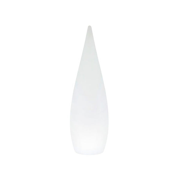 Lampe extérieure Palmas blanche, H 120 cm