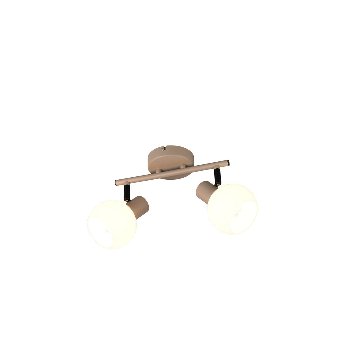 Spot Boba 2 lumières beige