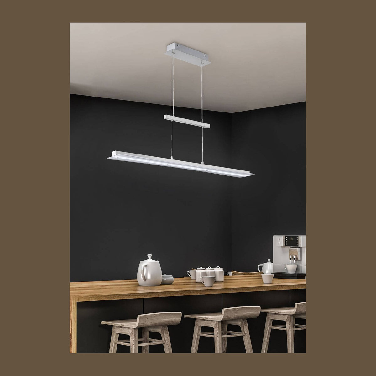 Suspension Smash nickel satiné