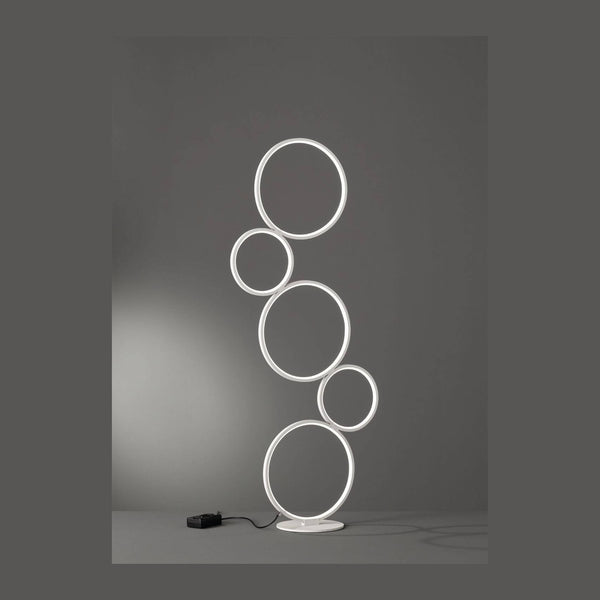 Lampadaire Rondo blanc mat